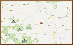Map of Lowlands Whitetails Hunting Ranch